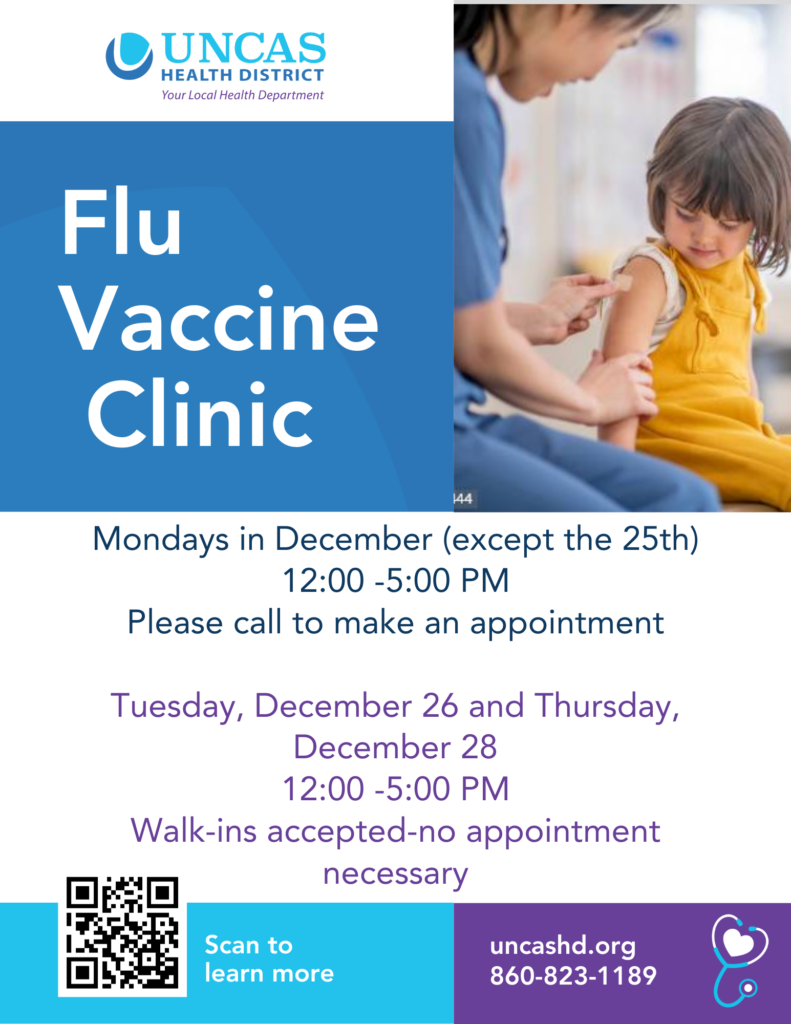 flu vccine clinic poster