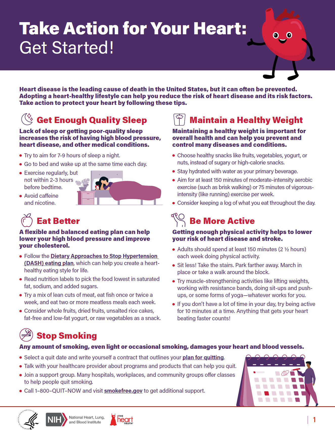 Take Action for Your Heart: Get Started! Fact Sheet