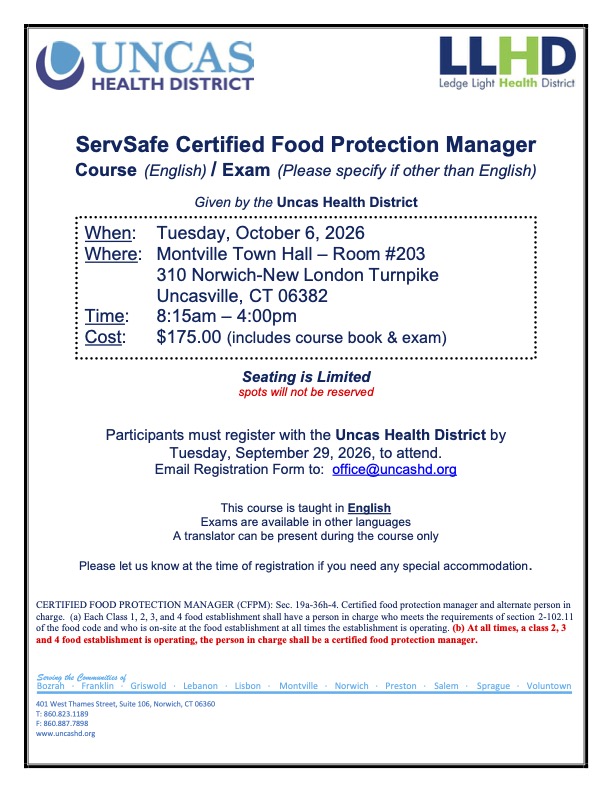 ServSafe Registration Form_October 6 2026