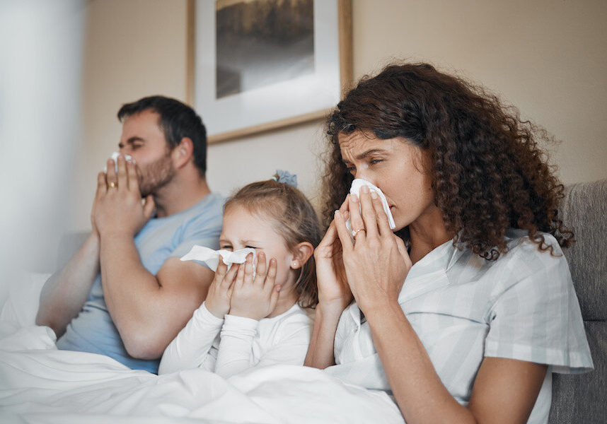 family with common cold