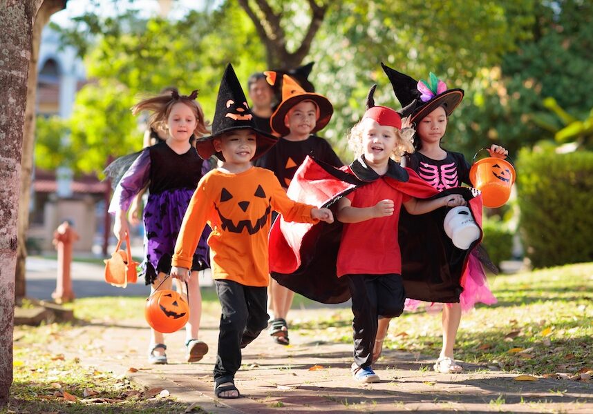 Kids trick or treating