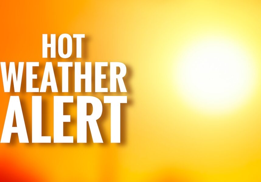 Extreme hot weather alert background. Summers hot weather extreme temperature in 2025 leads to extreme heat wave. Heat wave alert